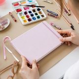 PAPERORA 21x15 Cm Sert Kapak 80 Yaprak 140 Gr. Eskiz Defteri - Sketch Book - Pembe
