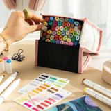 Paperora 48'li Çift Uçlu Alkol Bazlı Marker Kalem Seti – Fine + Chisel - 48 Adet - Karışık Renkler