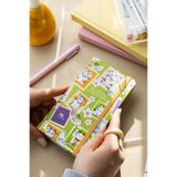 PAPERORA Charm Takılabilen Süresiz Haftalık Planlayıcı Cep Ajanda 9x17 cm Kedili Pul