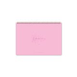 Paperora Süresiz Haftalık Spiralli Masaüstü Planlayıcı 24X34 cm - Desk Planner Pembe