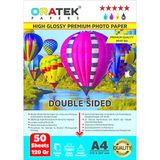 Papers Brother Yazıcılar Için Premium Double Sided (Çift Taraflı) Parlak A4 Fotoğraf Kağıdı 120 Gr. 50 Yaprak
