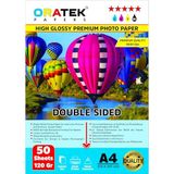 Papers Samsung Yazıcılar Için Premium Double Sided (Çift Taraflı) Parlak A4 Fotoğraf Kağıdı 120 Gr. 50 Yaprak