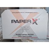 Paperx Klozet Kapak Örtüsü 250 Adet Parfümsüz Düz Katsız Beyaz Renkli Tek Kullanımlık