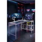 papi-co Alexis Oyuncu Masası 178x90 Cm, Beyaz Renk Oyuncu Masası, Çift Yön Kullanıma Uygun, Bilgisayar Masası, Gamer Masası, Gaming Masa, L Masa, Çalışma Masası