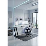 papi-co Titan Z Oyuncu Masası 140x60 cm Bilgisayar Masası Metal Ayaklı Çalışma ve Gaming Masası Beyaz Çam
