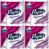 Papia 128 li Pk Platinum 4 Katlı Tuvalet Kağıdı 4pk*32 Rulo Sayısı Ultra Yumuşak ve Ekstra Dayanıklı