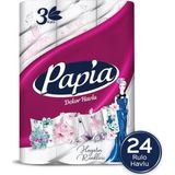 Papia Dekor Kağıt Havlu 24 Rulo (12 Rulo X 2 Paket)