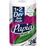 Papia Dev Rulo Havlu - Beyaz