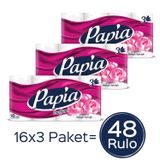 Papia Parfümlü Egzotik Tuvalet Kağıdı 48 Rulo (16 Rulo x 3 Paket)