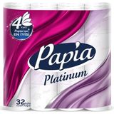 Papia Platınum 32 Rulo 3 Katmanlı Tuvalet Kağıdı Ekstra Yumuşak ve Dayanıklı
