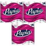 Papia Tuvalet Kağıdı 3 Katlı, 96'lı Paket (3 Paket x 32 Rulo)