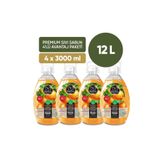 Papilion Portakal Özlü Doğal Zeytinyağlı Vegan Sıvı Sabun 4 lü Avantaj Paketi 4x3000 ml