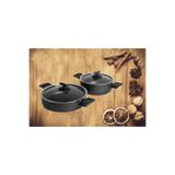 papilla Domino Rosetta 4 Parça Granit Tencere Set ( 26 Karnıyarık + 24 Derin )