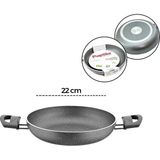 Papilla Fred 22 cm BRKT-712289 Sahan Egg Pan Çift Saplı Granit Tava Gri Kırçıllı - 12'li Paket