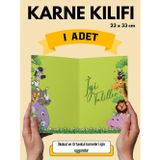 Papirus Craft Hayvanlar Temalı Karne Kılıfı , Karne Kabı , 1 Adet , Karne Hediyesi , Öğrenci , Yaz Tatili