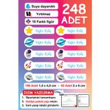 Papirus Craft Premium Kalite 230 Adet Kişiye Özel İsimli Defter Kalem Okul Etiketi.