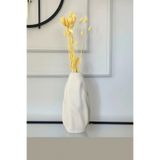 PAPİSAHOME Dalga Bohem Seramik Vazo Beyaz 23.5 Cm