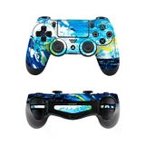 PapsCover Ps4 DualShock Kaplama Yağlı Boya Dalgalar