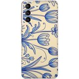 Papscover Samsung S21 Kaplama Porselen Çiçekler