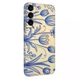 Papscover Samsung S22 Kaplama Porselen Çiçekler
