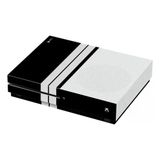 PapsCover Xbox One S Kaplama Siyah Çift Beyaz Şerit
