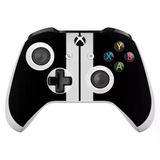 PapsCover Xbox One X / S Controller Kaplama Siyah Çift Beyaz Şerit