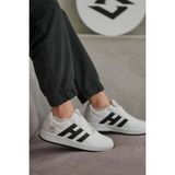 Papuç Sepeti 037 Unisex Rahat Taban Sneakers Spor Ayakkabı - Beyaz - Siyah
