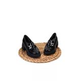 Papuçccity Fendii 03073 Kadın Günlük Topuklu Loafer Ayakkabı