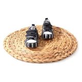 Papuçcity 02851 Unisex Çocuk Bebe Renkli Keten Konvers Ayakkabı - Siyah