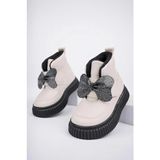 Papuçcity Arzen 03043 Kız Çocuk Bebe Fiyonklu Termal Bot