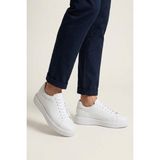 Papuçcity Babucci 110 Hakiki Deri Erkek Sneakers Spor Ayakkabı - Beyaz
