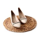 Papuçcity Blnr 02806 6 cm Topuklu Kadın Stiletto Ayakkabı - Krem