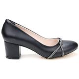 Papuçcity Blnr 03164 5,5 cm Topuklu Kadın Stiletto Ayakkabı - Siyah