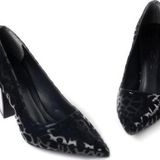 Papuçcity Dnz 03014 8,5 Cm Topuklu Kadın Desenli Stiletto Ayakkabı