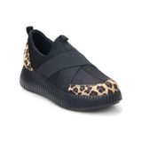 Papuçcity Fendii 02994 Bağcıksız Yüksek Taban Kadın Spor Ayakkabı - Leopar