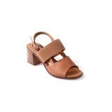 Papuçcity Frzn 02876 6 Cm Kadın Topuklu Sandalet - Taba