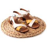 Papuçcity Frzn 02879 4,5 cm Kadın Topuklu Sandalet - Krem