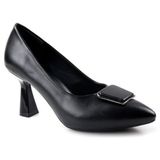 Papuçcity La Pia 02506 8 cm Topuklu Siyah Kadın Stiletto Ayakkabı