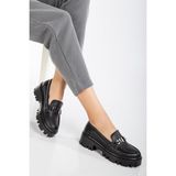 Papuçcity Papuçccity Fendii 02996 Kadın Günlük Loafer Ayakkabı - Siyah