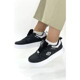 Papuçcity Slzr 02924 Unisex Günlük Sneaker Spor Ayakkabı - Siyah - Beyaz