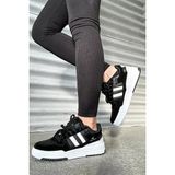 Papuçcity Slzr 02926 Unisex Günlük Sneaker Spor Ayakkabı - Siyah - Beyaz
