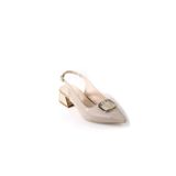 Papuçcity Sprs 02828 4 Cm Topuklu Kadın Arkası Açık Stiletto Ayakkabı