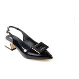 Papuçcity Sprs 02830 4 cm Topuklu Kadın Arkası Açık Stiletto Ayakkabı