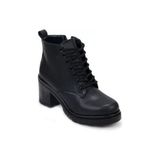 Papuçcity Sprs 02993 Kadın 7,5 cm Topuklu Postal Bot - Siyah