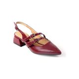 Papuçcity Wzy 02818 3,5 cm Topuklu Kadın Stiletto Ayakkabı - Bordo