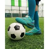 papucumun dünyası Mekanizma Bağcıklı Laliga Unisex Erkek ve Kız Çocuk Halı Saha Ayakkabısı - Turkuaz