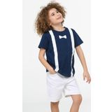 Papyon Beyaz Denim Şort + T-shirt Takım