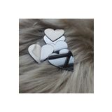 Papyon Designs Dekoratif Kalp Şekli Pleksi Ayna Kendinden Yapışkanlı 10 X 10 Cm 2 Adet
