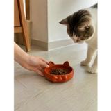 Papyon Model Beton Kedi Köpek Mama Ve Su Kabı 16 Cm Çap - Kiremit