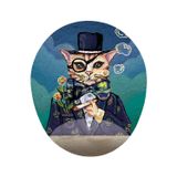 Papyon Takan Esrarengiz Kedi Görselli - Bilek Destekli Mouse Pad